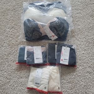 Korean wireless Bra and Underwear Set x3 + nude bra